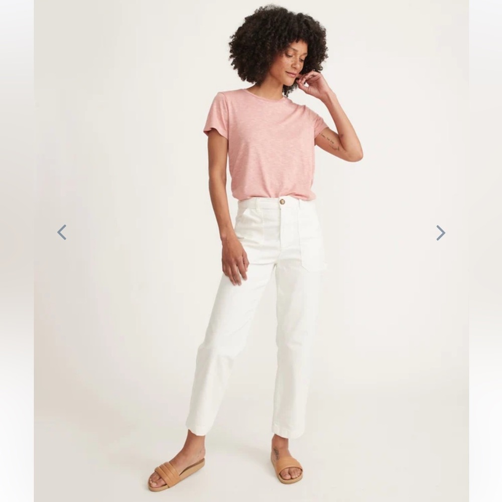 GUC Marine Layer Swing Crew Tee in Dusty Rose